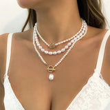 Elegantne pärlitest kaelakee