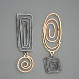 Elegant Earrings in Gold and Silver