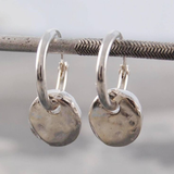 Vintage Round Earrings Silver