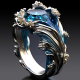Ocean Wave Vintage Ring