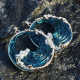 Ocean Vintage Round Earrings