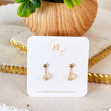 Delicate Liana Pendant Earrings in Gold