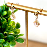 Delicate Liana Pendant Earrings in Gold