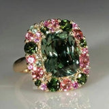 An old green and pink gold ring