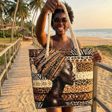 Padded Beach Bag Melanin Queen